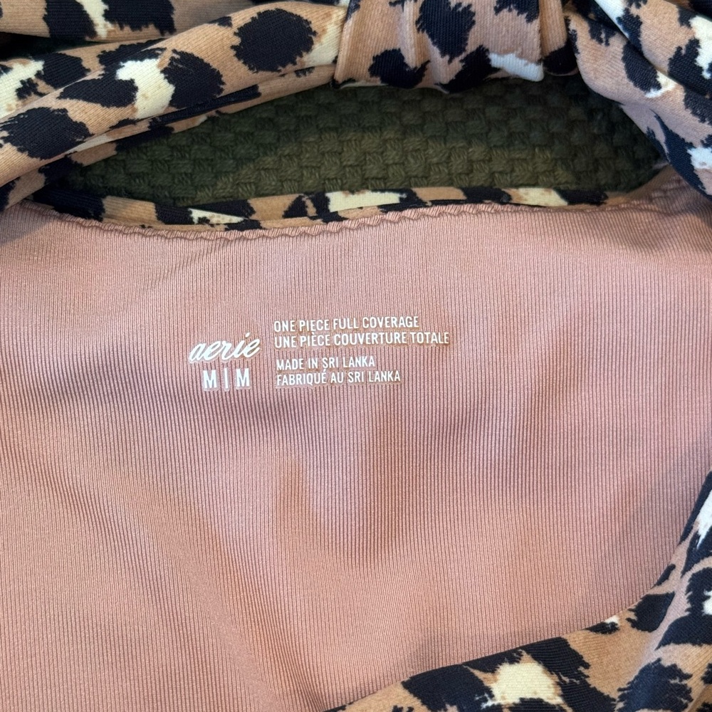 Aerie Leopard Print One Piece Swimsuit - Picture 5 of 8